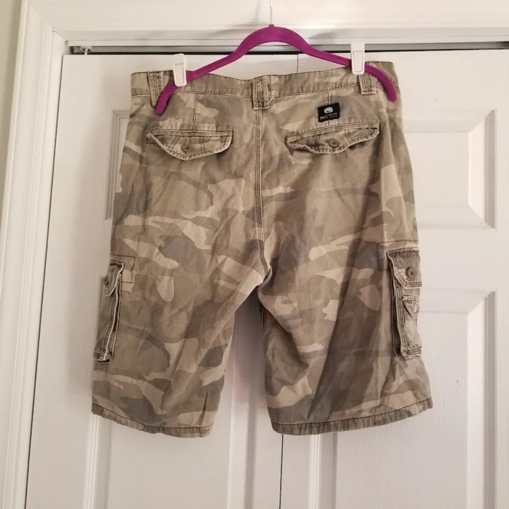 Ecko Unltd. Men's Shorts 36 Camouflage Cargo Vintage Y2K Pockets Camo Streetwear